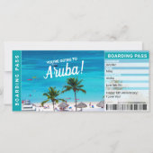 Aruba Surprise Trip boarding Pass Cicket (Voorkant)