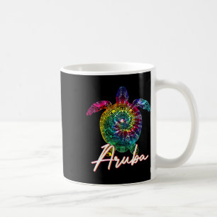 Aruba Tie Dye Zee Turtle Matching Family Vacking Koffiemok