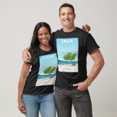 Aruba Travel Poster T-shirt (Unisex)