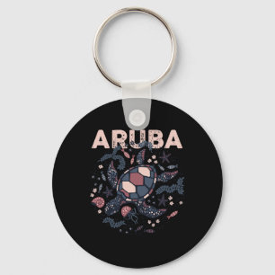 Aruba Travel Zomervakantie Arubaanse schildpad Tro Sleutelhanger