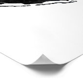 Aruba Trendy Peace Sign met Aruban-kaart Poster (Hoek)