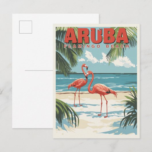 Aruba - Tropical Paradise Travel Briefkaart (Voorkant / Achterkant)