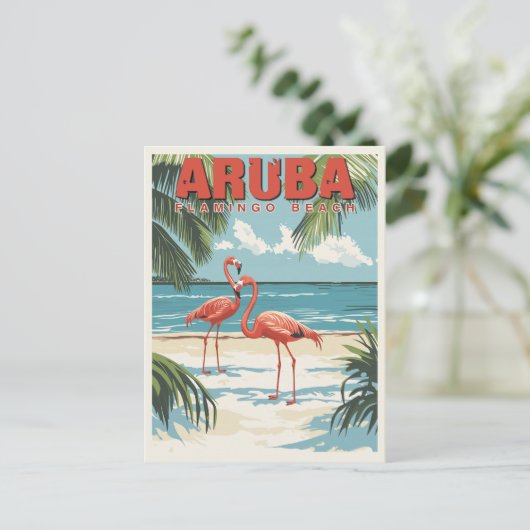Aruba - Tropical Paradise Travel Briefkaart (Staand voorkant)