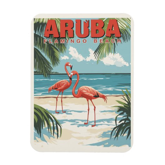 Aruba - Tropical Paradise Travel Magneet (Verticaal)