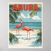 Aruba - Tropical Paradise Travel Poster (Voorkant)