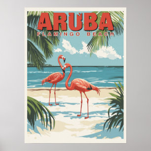 Aruba - Tropical Paradise Travel Poster