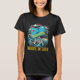 Aruba Tropical Trip Country Travel Vakantie Ik hou T-shirt