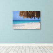 Aruba Uitzicht Blue Ocean Sandy Beach Life Canvas Afdruk (Insitu (Houten vloer))