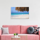 Aruba Uitzicht Blue Ocean Sandy Beach Life Canvas Afdruk (Insitu (Woonkamer))
