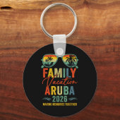 Aruba Vacation 2026 Matching Family Group Summer  Sleutelhanger (Voorkant)