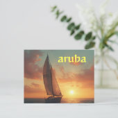 aruba vacation Postcard Briefkaart (Staand voorkant)