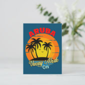 Aruba Vacay Mode op Family Group Matking Travel Briefkaart (Staand voorkant)