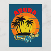 Aruba Vacay Mode op Family Group Matking Travel Briefkaart (Voorkant)