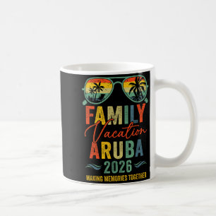 Aruba Vakantie 2026 Overeenkomstige Familie Groep Koffiemok