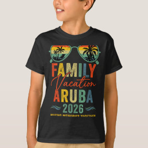 Aruba Vakantie 2026 Overeenkomstige Familie Groep T-shirt