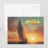 Aruba vakantie ansichtkaart briefkaart (Voorkant / Achterkant)