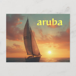 Aruba vakantie ansichtkaart briefkaart