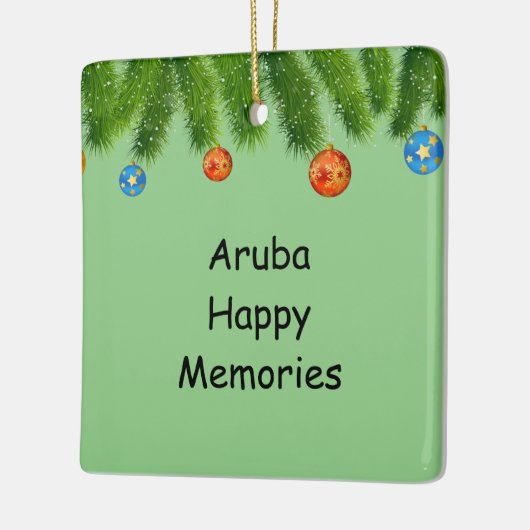 Aruba Vakantie Ornament (Links)