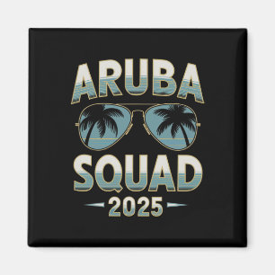 Aruba Vakantie Squad 2025 Bijpassende Familie Vaka Magneet