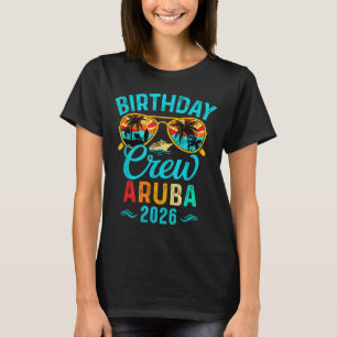 Aruba verjaardagscrew vakantie 2026 familie matchi t-shirt