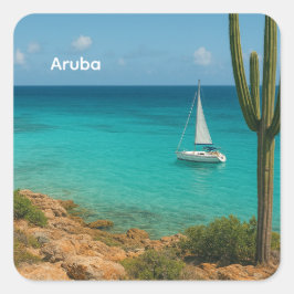 Aruba Vierkante Sticker