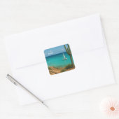Aruba Vierkante Sticker (Envelop)
