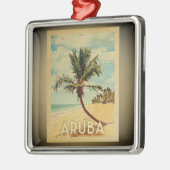 Aruba Vintage Travel Ornament Palm Tree (Links)