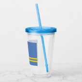 Aruba-vlag Acryl Drinkbeker (Links)
