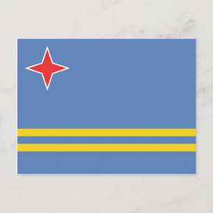 Aruba - Vlag Aruban Briefkaart