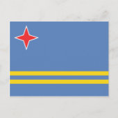 Aruba - Vlag Aruban Briefkaart (Voorkant)