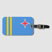 Aruba-vlag Bagagelabel (Voorkant (horizontaal))