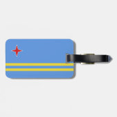 Aruba-vlag Bagagelabel (Achterkant horizontaal)