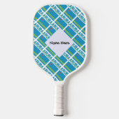 Aruba vlag betegeld gepersonaliseerd pickleball paddle (Achterkant)