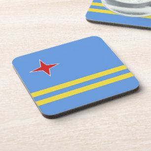 Aruba-vlag Bier Onderzetter
