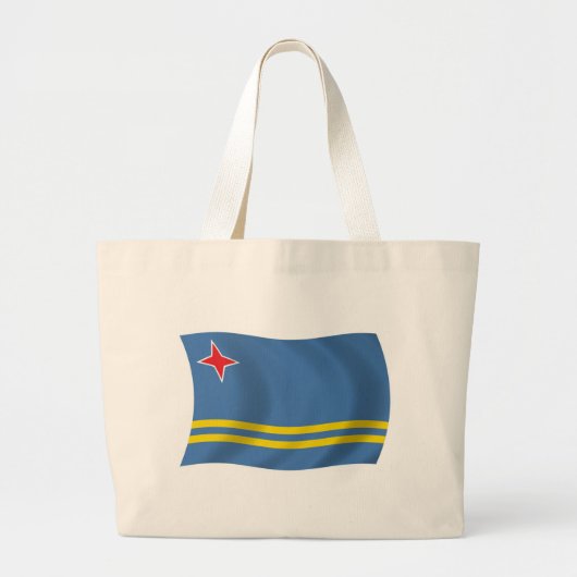 Aruba Vlag Boodschappentas Grote Tote Bag (Voorkant)