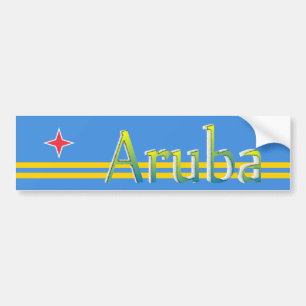 Aruba-vlag Bumpersticker