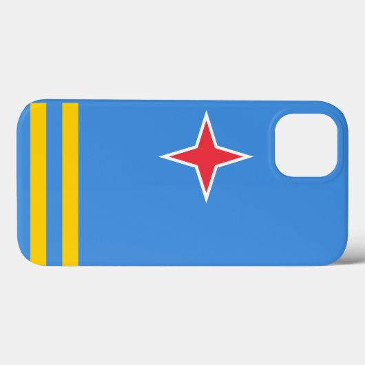 Aruba-vlag Case-Mate iPhone Case (Achterkant (horizontaal))