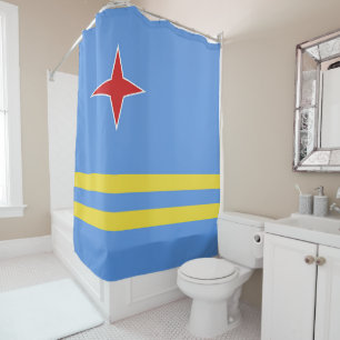 Aruba-vlag Douchegordijn