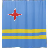 Aruba-vlag Douchegordijn (Voorkant)