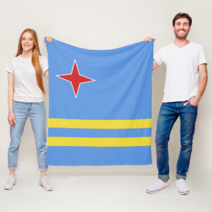 Aruba-vlag Fleece Deken