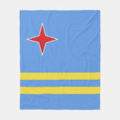 Aruba-vlag Fleece Deken (Voorkant)