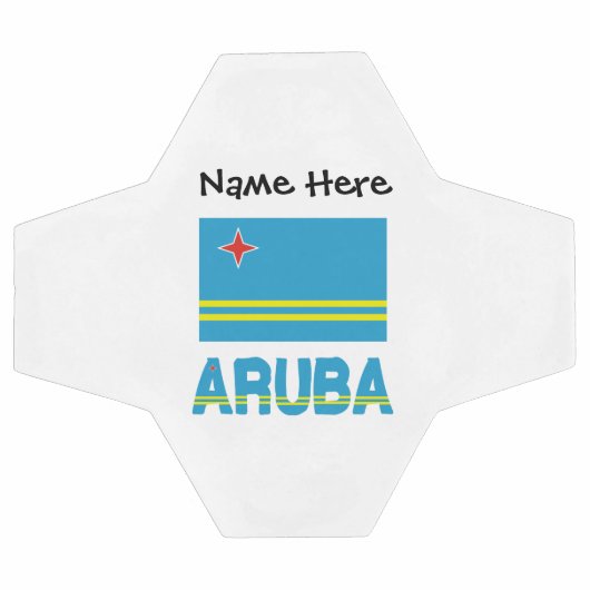 Aruba Vlag gepersonaliseerd Voetbal (Enkel)