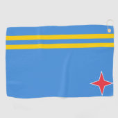 Aruba vlag Golf Towel Golfhanddoek (Horizontaal)