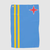 Aruba vlag Golf Towel Golfhanddoek (Voorkant)