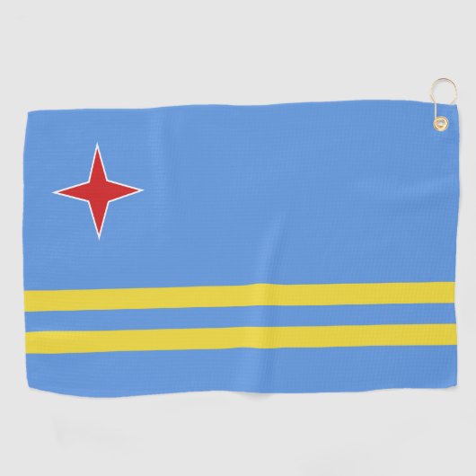 Aruba-vlag Golfhanddoek (Horizontaal)