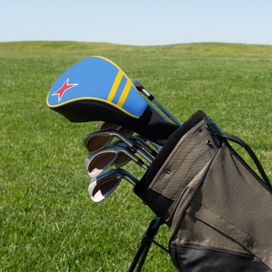 Aruba-vlag Golfheadcover (Insitu)