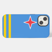 Aruba-vlag iPhone Hoesje (Achterkant horizontaal)