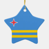 Aruba-vlag Keramisch Ornament (Achterkant)