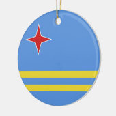 Aruba-vlag Keramisch Ornament (Links)