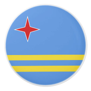 Aruba-vlag Keramische Knop